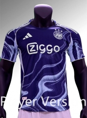 Player Version 25-26 Ajax Away Blue Thailand Soccer Jersey AAA-9926