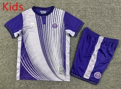 25-26 Sheffield United 2nd Away White&Purple Kids/Youth Soccer Uniform-7809