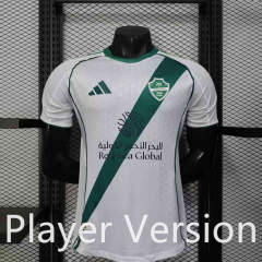 Player Version 25-26 Al-Ahli Saudi White Thailand Soccer Jersey AAA-888