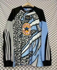 Retro Version 1995-1996 Newcastle United Goalkeeper Blue Gray LS Thailand Soccer Jersey AAA-2044
