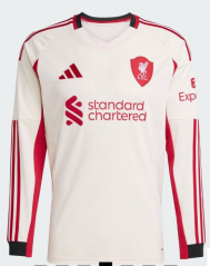 2025-26 Liverpool Away White LS Thailand Soccer AAA
