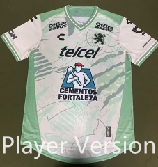 (S-4XL) Player Version 25-26 Club León Away White&Green Thailand Soccer Jersey AAA-912
