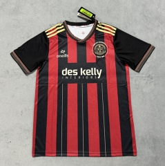 25-26 Bohemian Home Red&Black Thailand Soccer Jersey AAA-4506