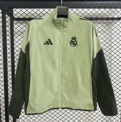 2025-26 Real Madrid Green Single-sided Embroidery Thailand Trench Coat-GB