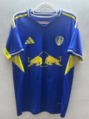 25-26  Leeds United Away Blue Thailand Soccer Jersey AAA