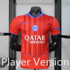Player Version 25-26 Paris 2nd Away Red Thailand Soccer Jersey AAA-888