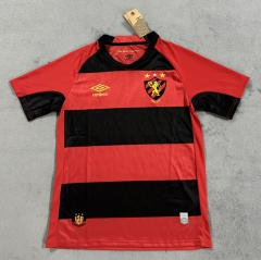 (S-4XL) 2025-26 Sport Recife Home Black&Red Thailand Soccer Jersey AAA-4506