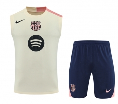 2025-2026 Barcelona Light Yellow Thailand Soccer Vest Uniform-418