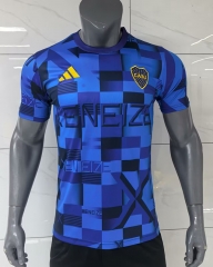 25-26 Boca Juniors Blue Tailand Training Soccer Jersey AAA-416