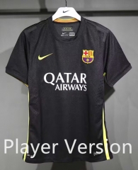 (S-3XL) Retro Player Version 13-14 Barcelona 2nd Away BlackSoccer Jersey-4563