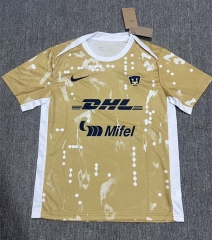 (S-4XL) 2025-26 Club América Yellow Thailand Training Soccer Jersey -7035