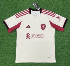 （s-4xl）correct version 2025-26 Liverpool Away White Thailand Soccer Jersey AAA-403
