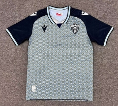 (S-4XL)25-26 UD Almería Away Gray&GreenThailand Soccer Jersey AAA-512