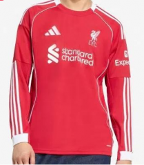 2025-26 Liverpool Home Red LS Thailand Soccer AAA