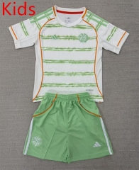 25-26 Celtic 2nd Away White&Green Kids/Youth Soccer Uniform-AY