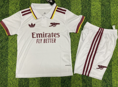 2025-26 Arsenal  Away White Kids/Youth Soccer Uniform-3390