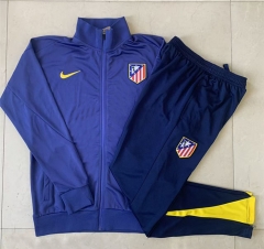 25-26 Atletico Madrid Cyan Thailand Soccer Jacket Uniform-815