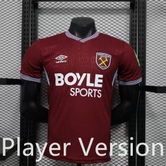 Player Version 25-26 West Ham United Home Red Thailand Soccer Jersey AAA-888