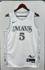 2025 City verison Dallas Mavericks White #5 NBA Jersey-1380