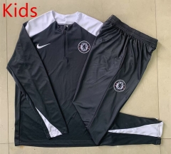 25-26 Chelsea Dark Gray Kids/Youth Soccer Tracksuit-815
