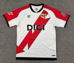 (S-4XL) 25-26 Correct Version Rayo Vallecano Home White Thailand Soccer Jesrey AAA-512