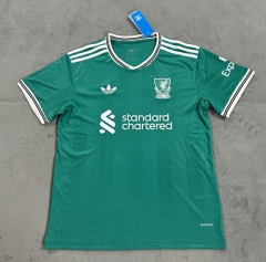 （s-4xl）correct version 2025-26 Liverpool 2nd Away Green Thailand Soccer Jersey AAA-4506