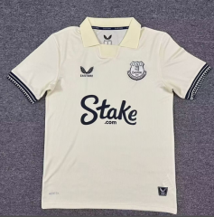 2025-26 Everton Away Light Yellow Thailand Soccer Jersey AAA