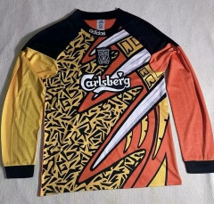 Retro Version 95-96 Liverpool Goalkeeper Yellow LS Thailand Soccer Jersey AAA-2044