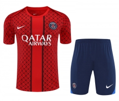 25-26 Paris SG Red Thailand Soccer Uniform-418