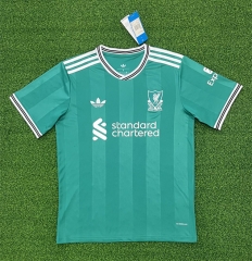 (S-4XL) 2025-26 Liverpool 2nd Away Green Thailand Soccer Jersey AAA-403