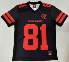 (S-4XL) 25-26 Flamengo Black #81 Thailand Soccer Jersey AAA-5668