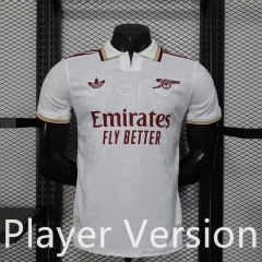 Player Version 25-26  Arsenal 2nd Away White Thailand Soccer Jersey AAA-888