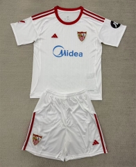 25-26 Sevilla Home White Soccer Uniform -AY