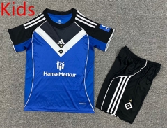 25-26 Hamburger SV Away Blue Kids/Youth Soccer Uniform-7809