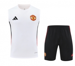 2025-2026 Manchester United White Thailand Training Vest Uniform-418