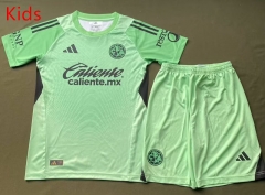 2025-2026 Club America Goalkeeper Green Kids/Youth Soccer Uniform-912