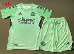 2025-2026 Club America Goalkeeper Green Kids/Youth Soccer Uniform-912