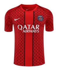 25-26 Paris SG Red Thailand  Soccer Jersey-418