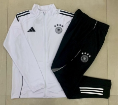 25-26 Germany White Thailand Soccer Jacket Uniform-815