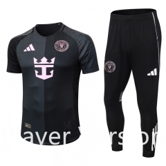 Player Version 2025-2026 Inter Miami Black Thailand Short-sleeved Soccer Tracksuit-9926