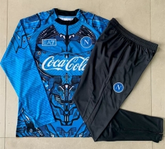 25-26 Napoli Blue Inkjet Thailand Soccer Tracksuit -815