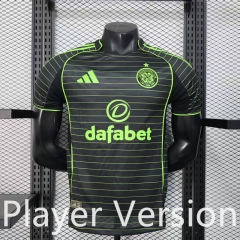 Player Version 2025-26 Celtic 2nd Away Black Thailand Soccer jersey AAA-888