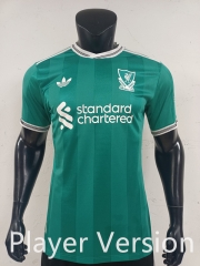 Player Version 25-26 Liverpool 2nd Away Green Thailand Soccer Jersey-0871