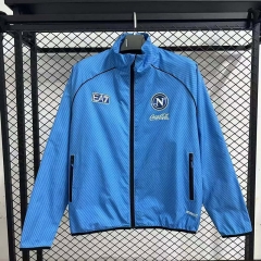 (S-3XL) 2025-26  Napoli Blue Thailand Trench Coats -GB