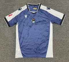 (S-4XL) 25-26 Real Sociedad Away Blue Thailand Soccer Jersey AAA-512