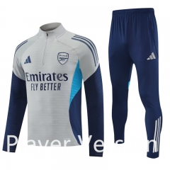 Player version 2025-26 Arsenal Grey Thailand Soccer Tracksuit-4627