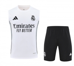 2025-2026 Real Madrid White  Vest Soccer Uniform-418