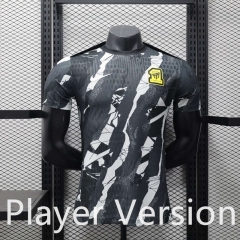 Player Version 25-26 Al Ittihad Saudi White&Black Thailand Soccer Jersey AAA-888