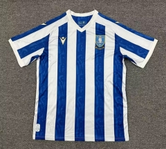 (S-4XL) 25-26 Sheffield Wednesday Home Blue&White (No chest ad) Thailand Soccer Jersey AAA-512