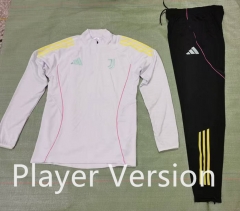 Player Version 25-26 Juventus White Thailand Soccer Tracksuit Uniform-7411